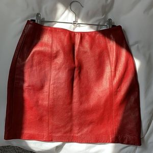 Genuine leather DANIER skirt